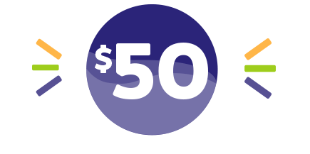 Get 50 for you