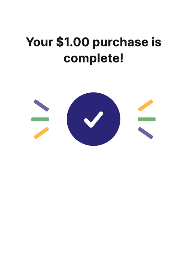 Start with as little as $1
