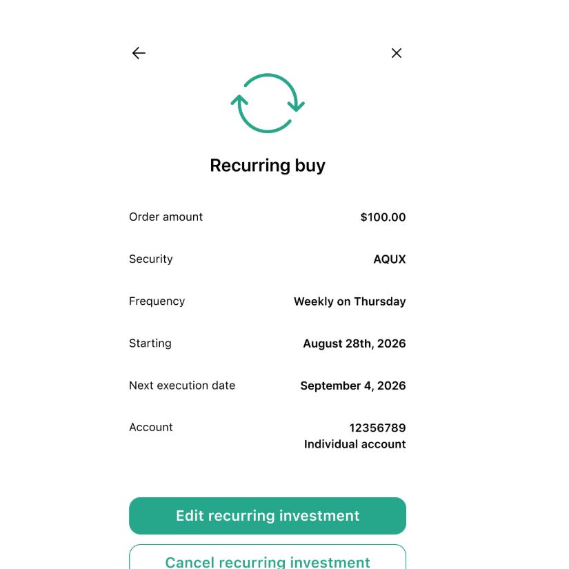 recurring web